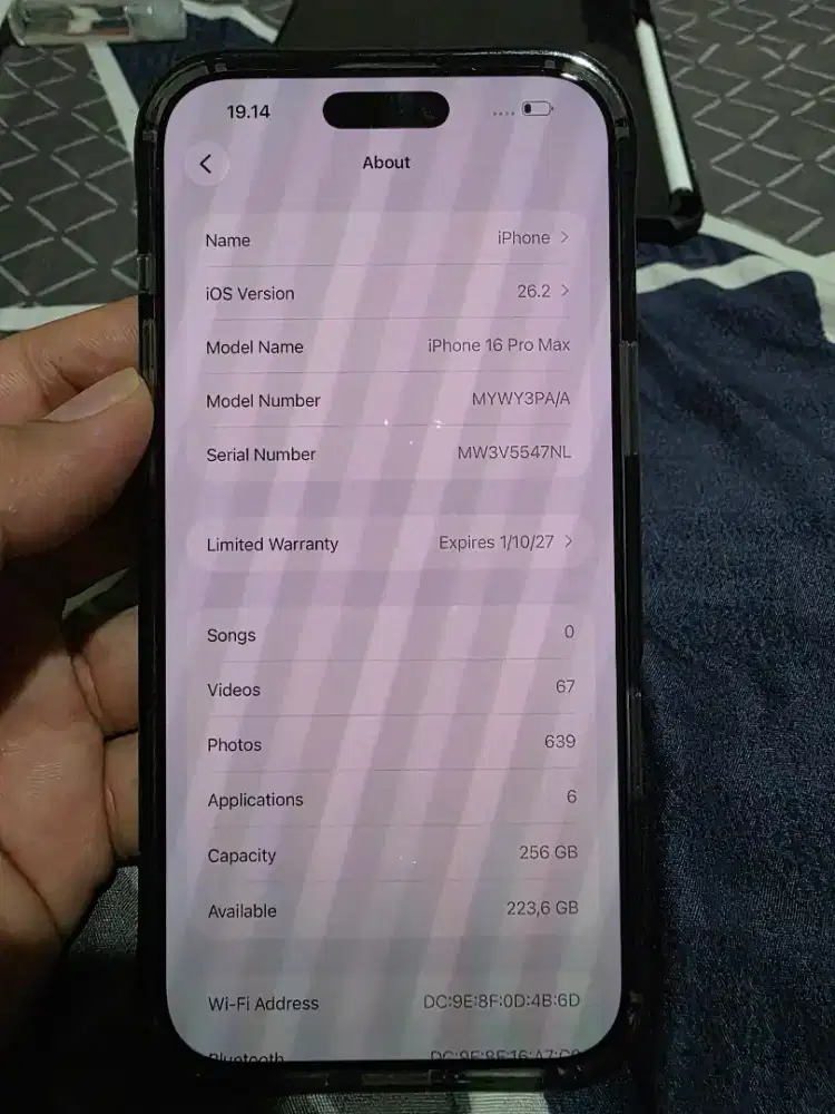 Iphone 16 Pro Max 256 Ibox Garansi Panjang Like New