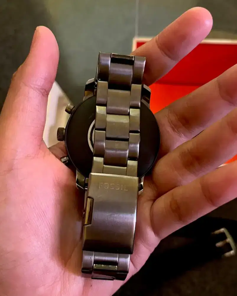 FOSSIL Q SMARTWATCH EXPLORIST HR SMOKEY GREY STAINLESS GEN 4 FTW4012