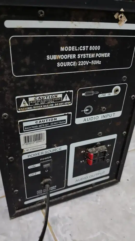 Speaker sistem subwoofer Simbadda CST 8000.