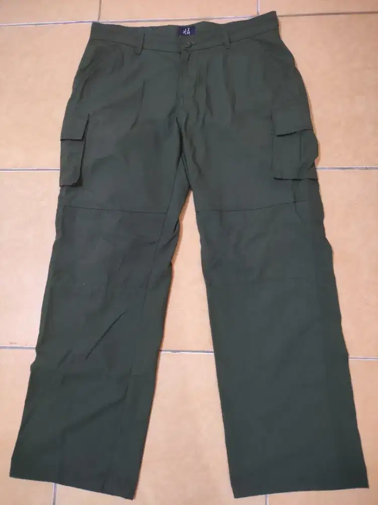 Cargo loose pants ripstop