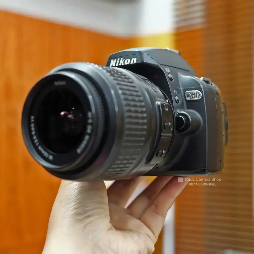 Nikon D60 Kit 18-55mm VR Mulus Fungsi Normal Fullset Siap Pakai