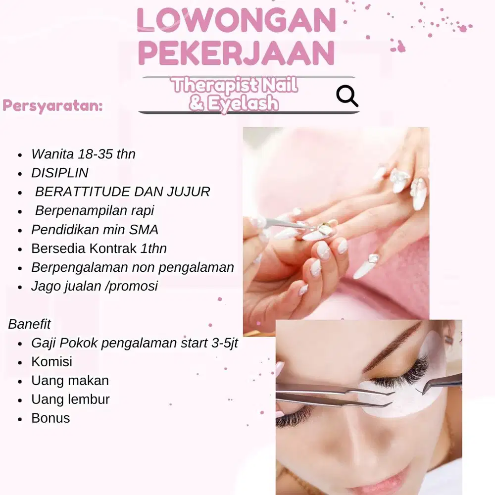 Therapist eyelash & Nailart