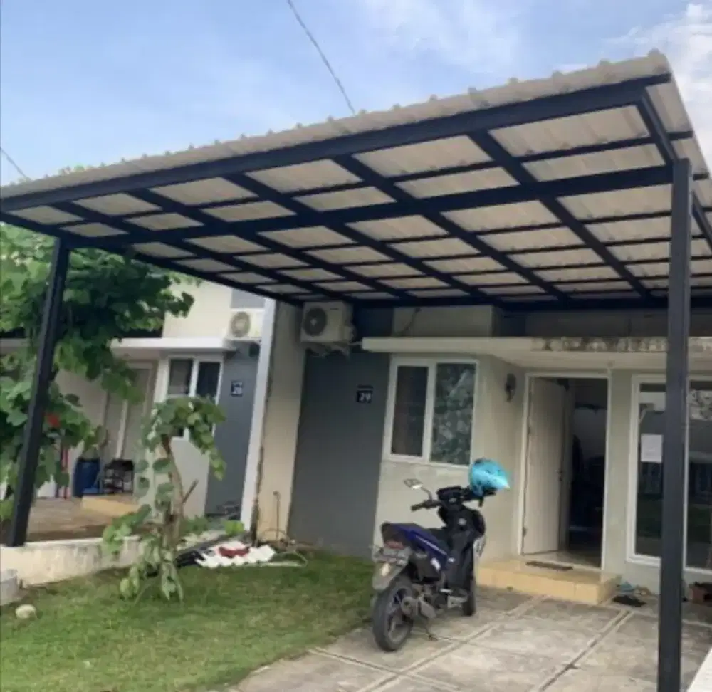 Pasang kanopi baja ringan