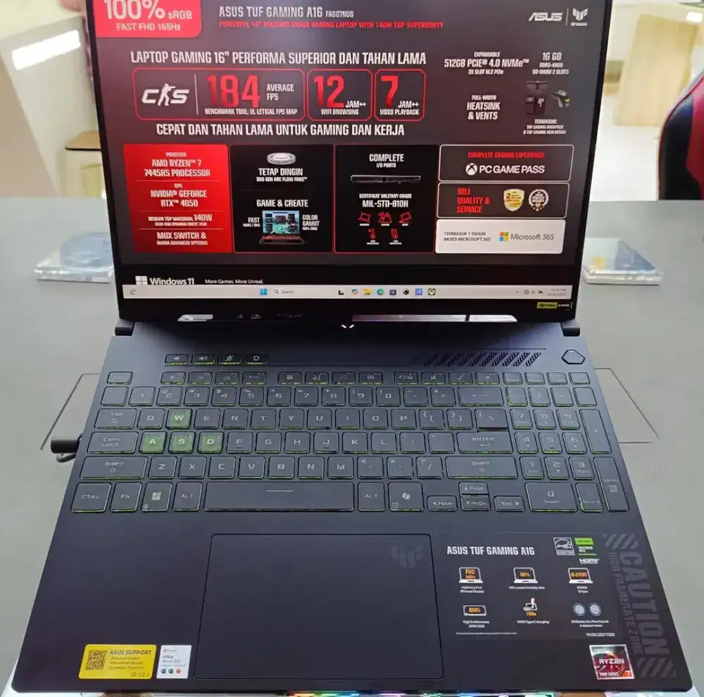 Cicilan laptop Asus TUF gaming A16 mulai dari 1jutaan