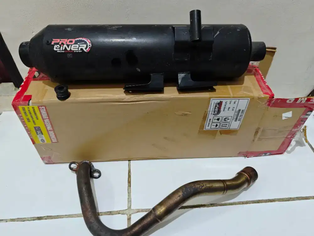 knalpot proliner g1 vario 125 150 led new leher samping