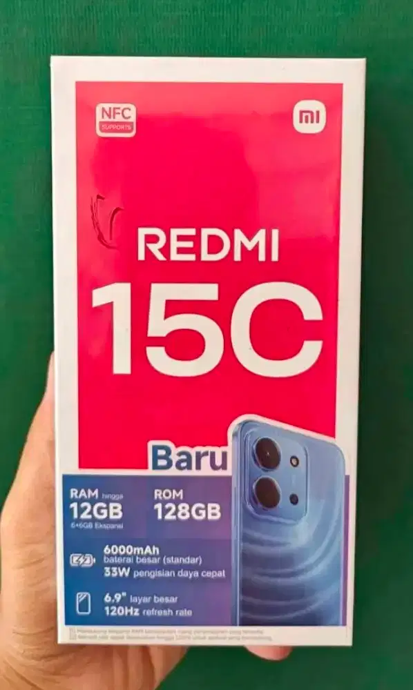 Jual redmi15c 6/128 new
