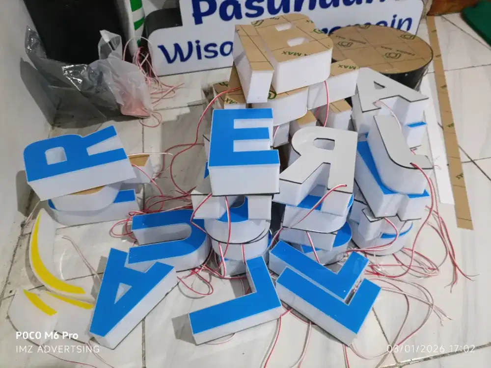 JAsa pembuatan huruf timbul akrilik dll