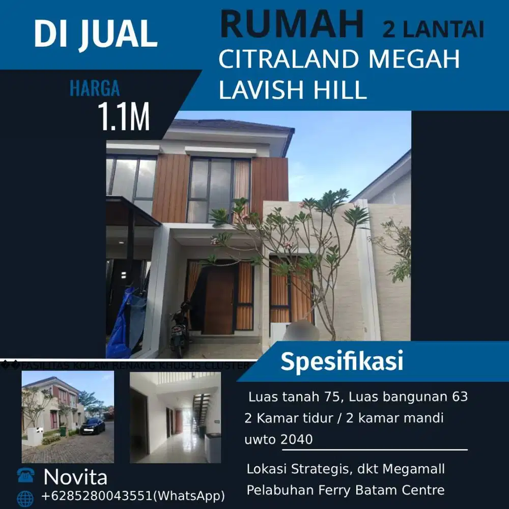 Rumah citraland megah lavish hill 2lantai
