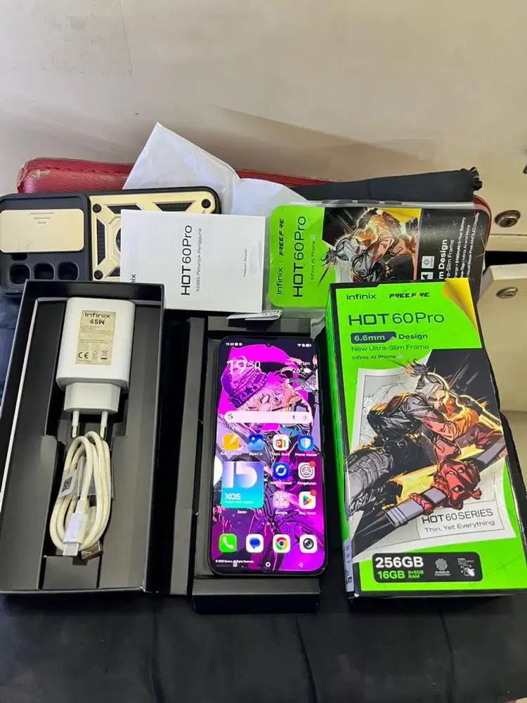 infinix hot 60pro 8/256 lengkap mulus