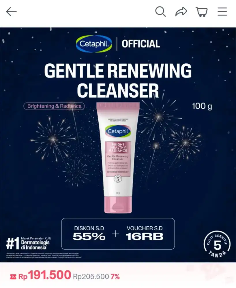 Facial wash cetaphil NEW