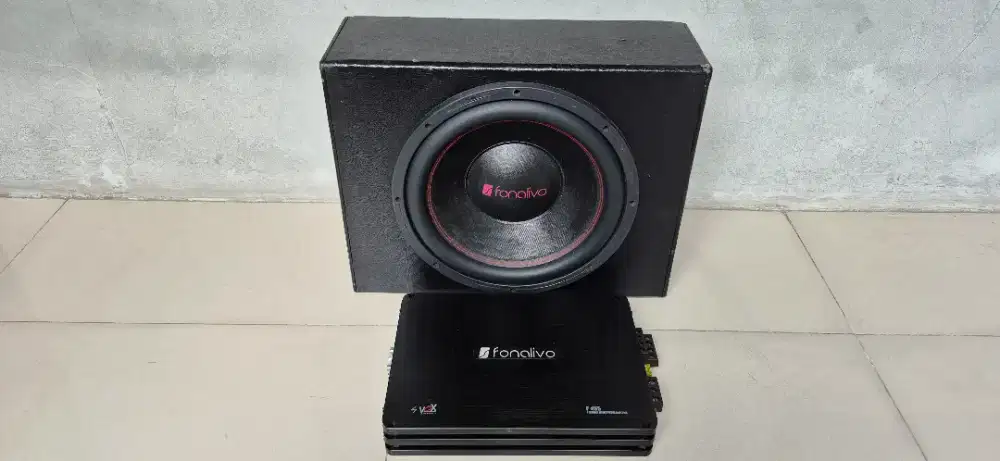 Jual cepat Paketan power 4 chenel & subwoper 12 inch fanalivo by Vox