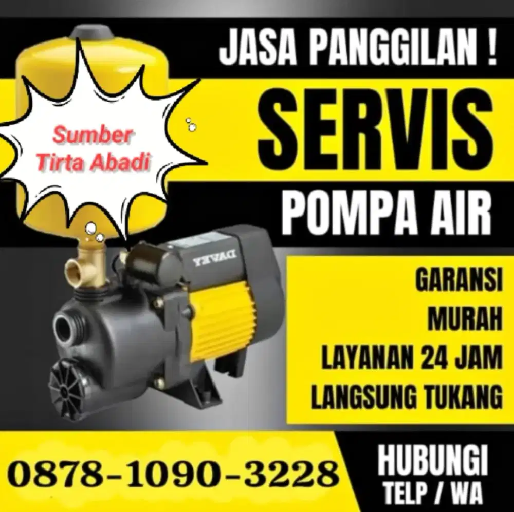 Tukang Service pompa air panggilan dan servis sanyo / tukang ledeng