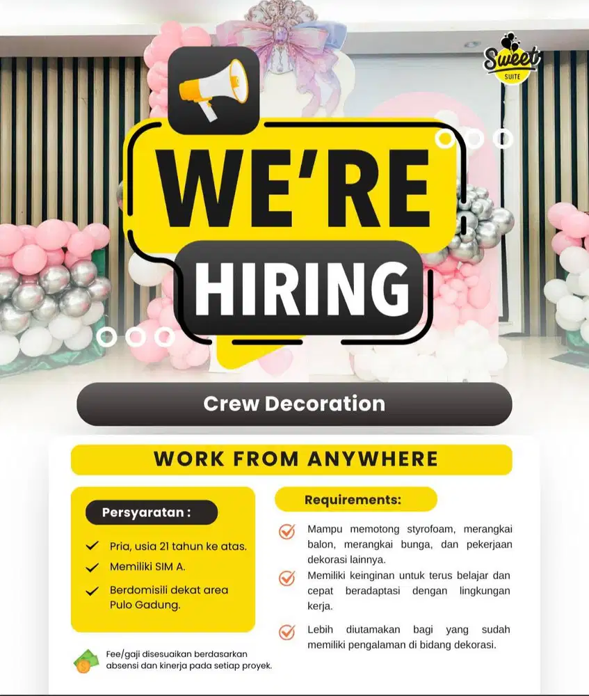 CREW DEKORASI PRIA