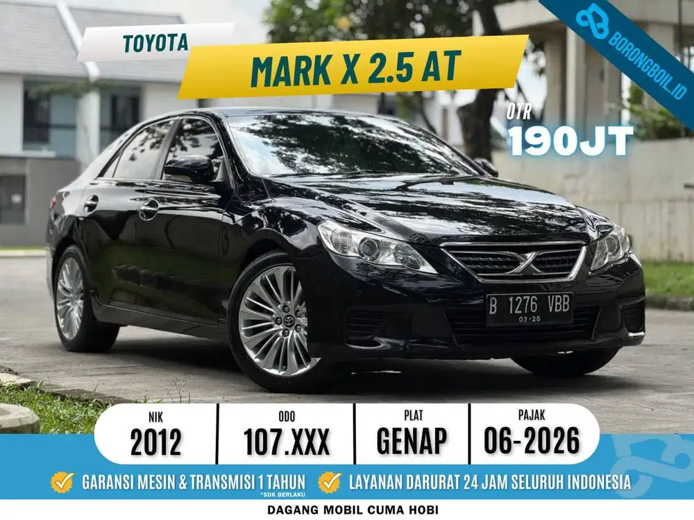 Termurah !! Toyota Mark X 2.5 at 2012 Hitam