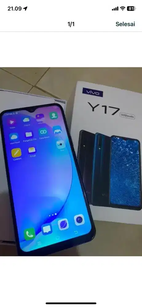 Vivo y17 ram8 |256gb
