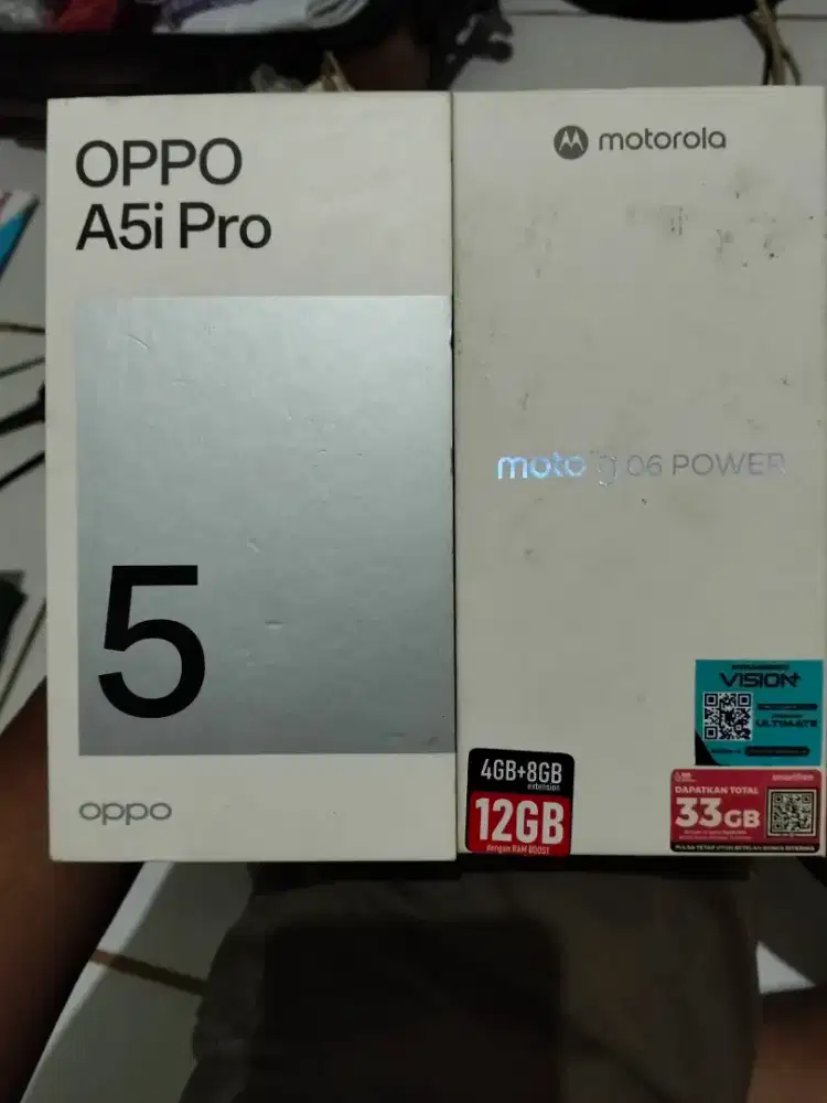 Oppo A5i pro dan moto G06 power