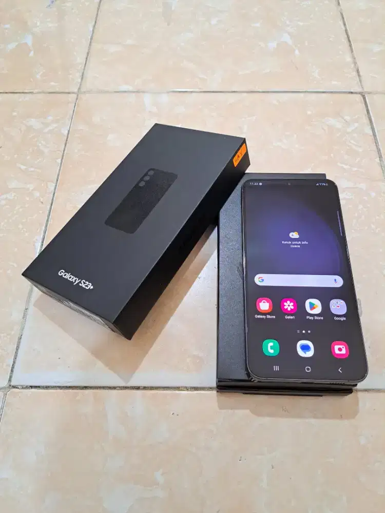 Samsung s23+ 5G 8/512 ex resmi black mulus fullset