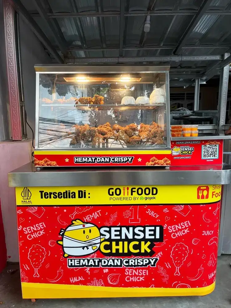 Penjaga outlet fried chicken