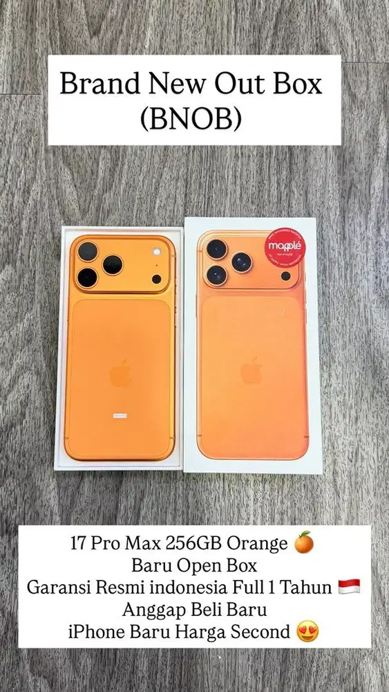 iPhone 17 Pro Max 256GB iBox Garansi 1 Tahun