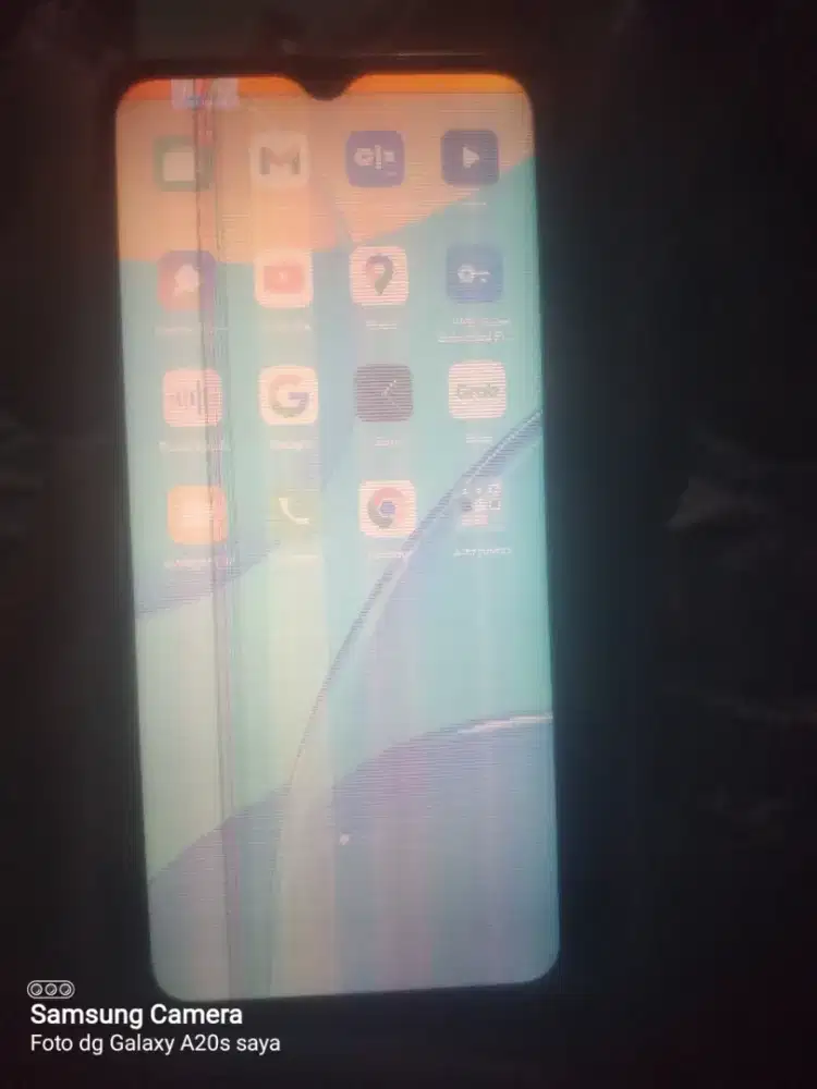 Oppo a15s pecah lcd
