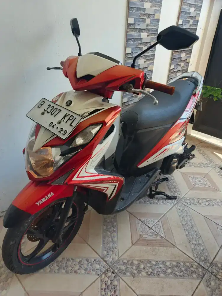 Yamaha Xeon rc 125 fi 2014 merah putih stater on