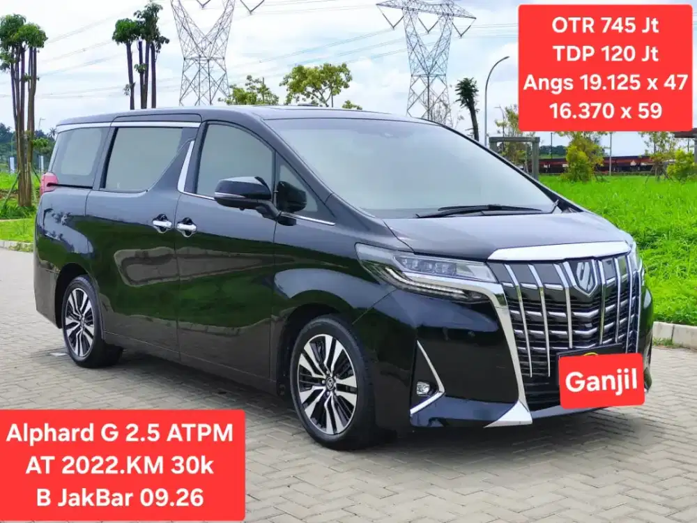 Toyota ALPHARD G 2 ATPM AT 2022.km 30 rb