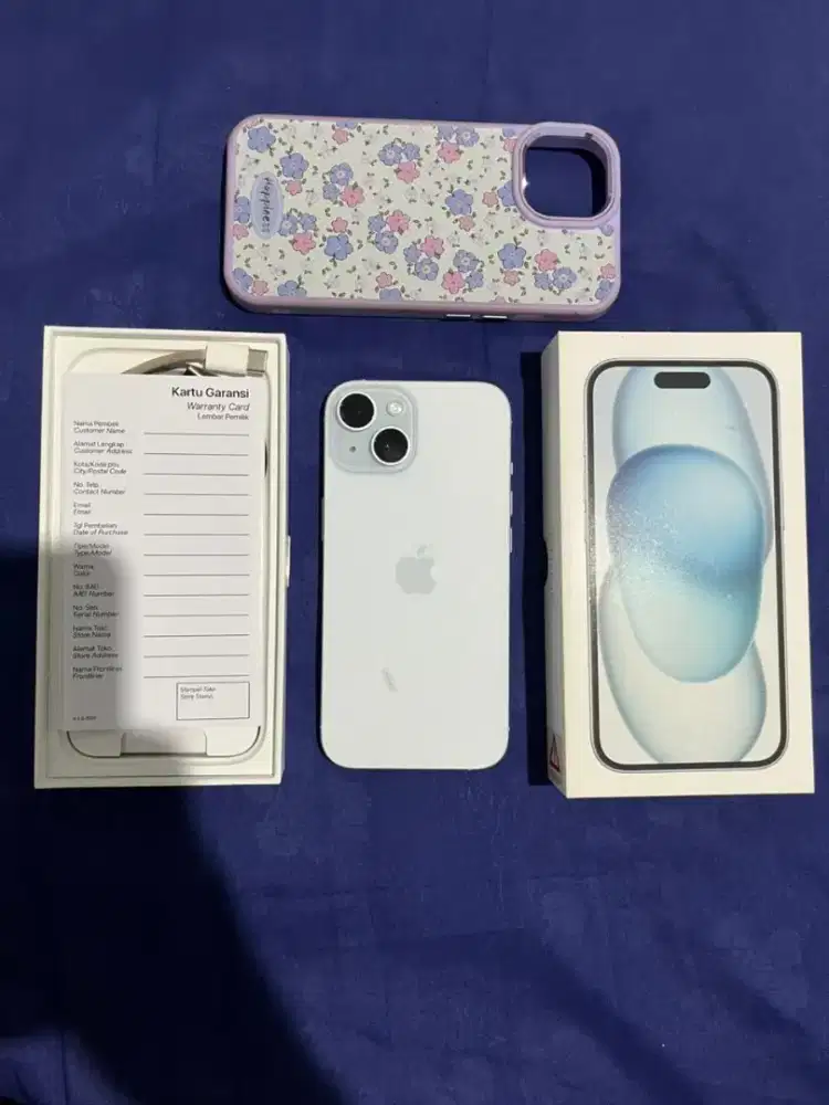 Iphone 15 128gb blue garansi on digimap