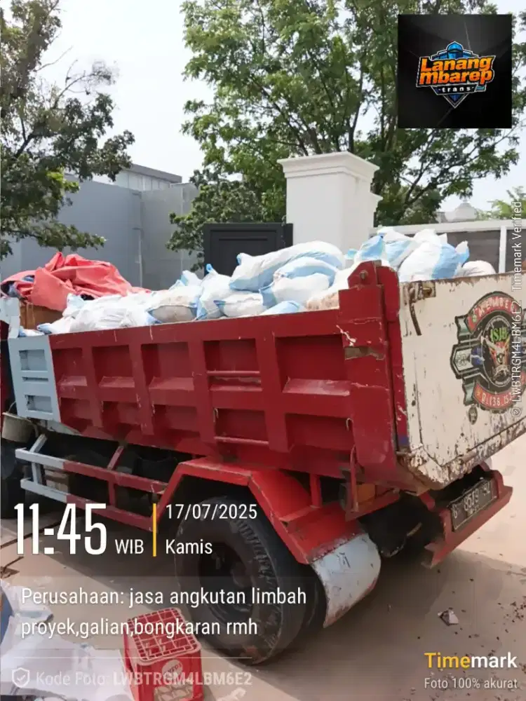 Jasa buang puing sampah proyek murah