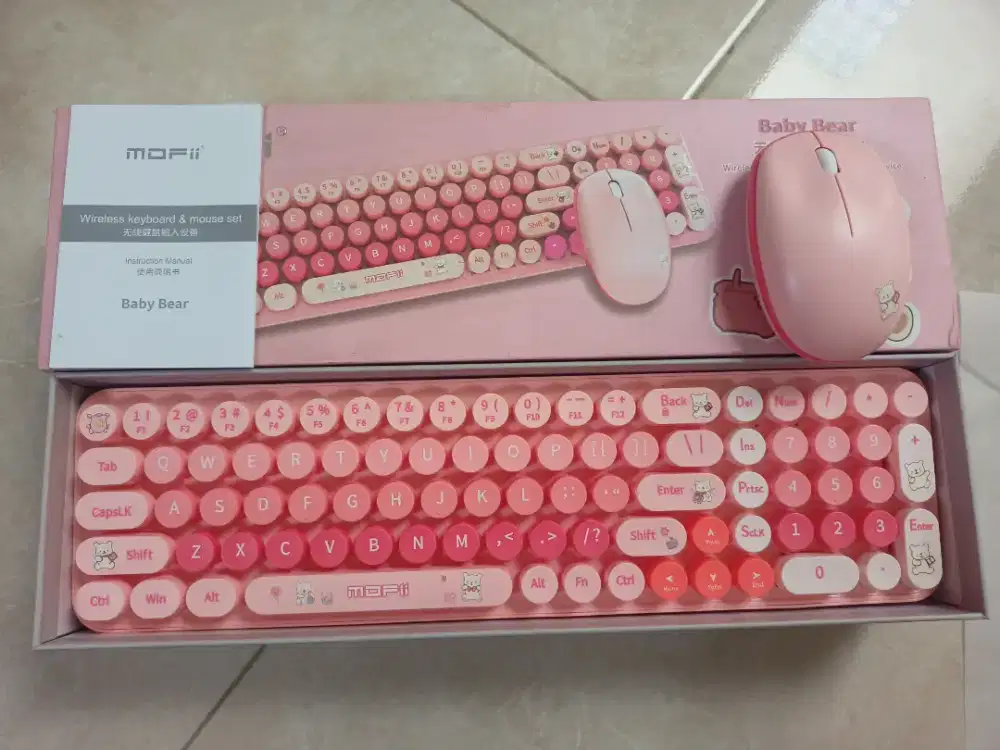 Keyboard wireless pink