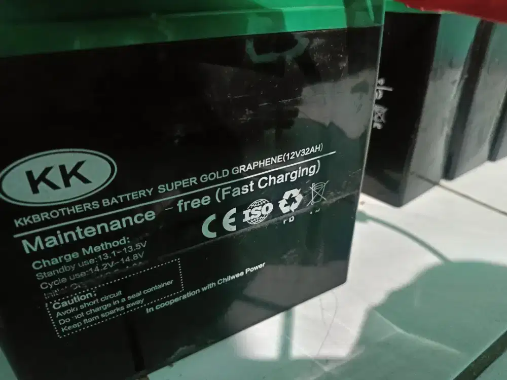 Aki kering 12v 32ah cocok buat gerobak jualan keliling