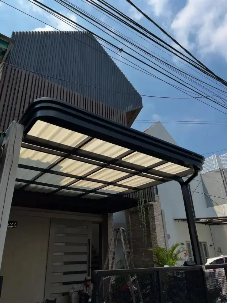 pemasangan kanopi kualitas premium