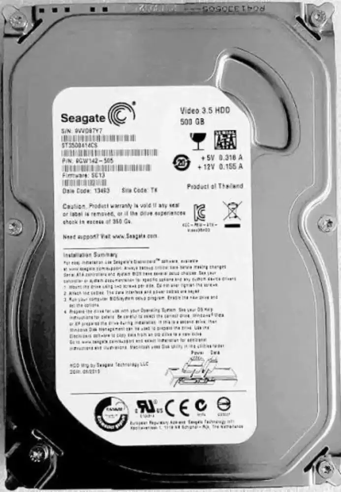 Hardisk Seagate 500GB