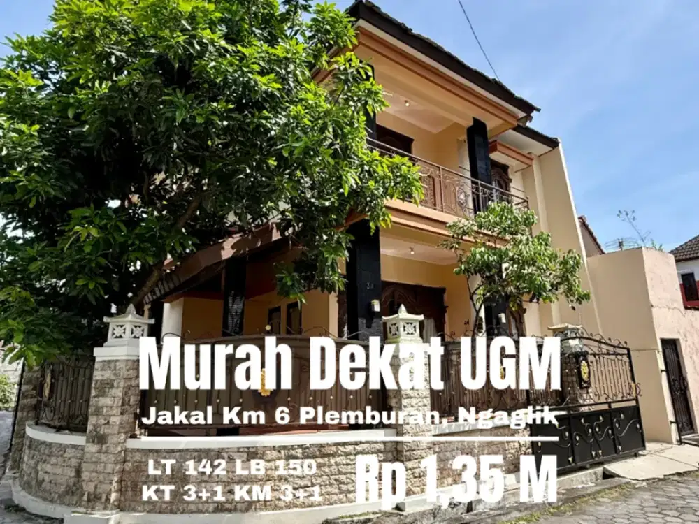 Rumah murah dekat UGM jakal km 6 Plemburan
