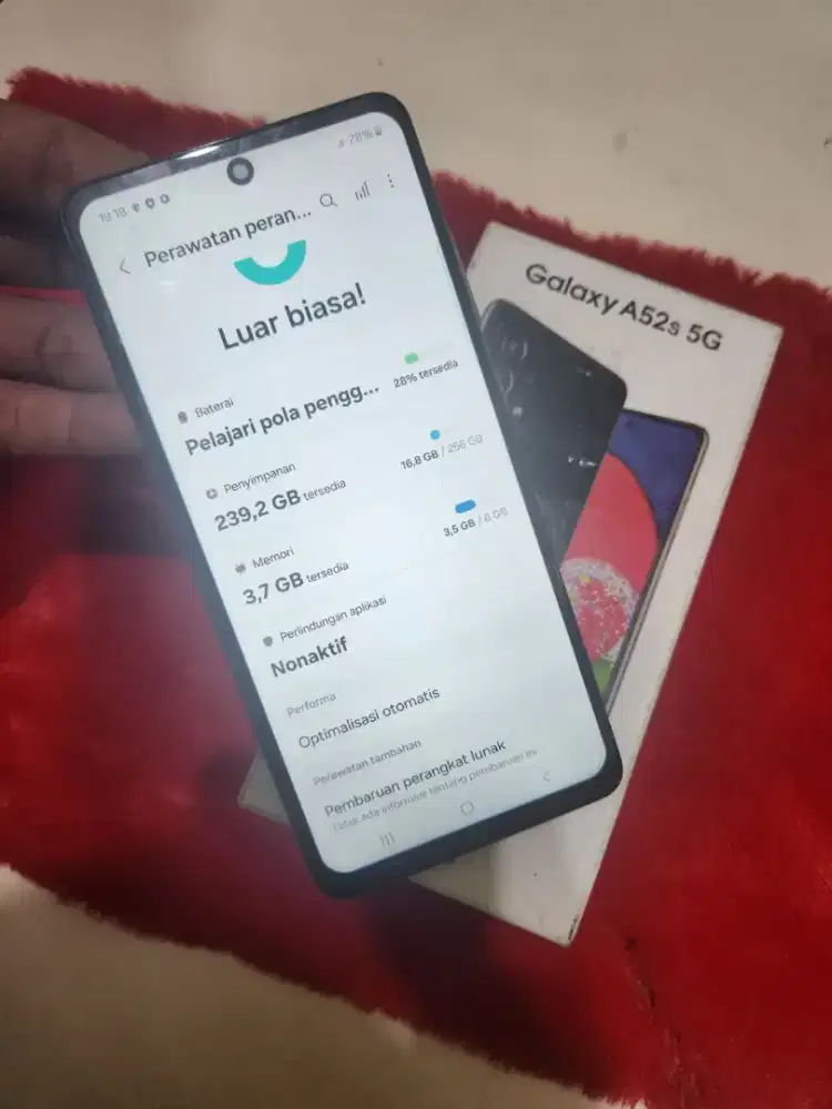 Samsung a52s 8/256
Fulset
No minus