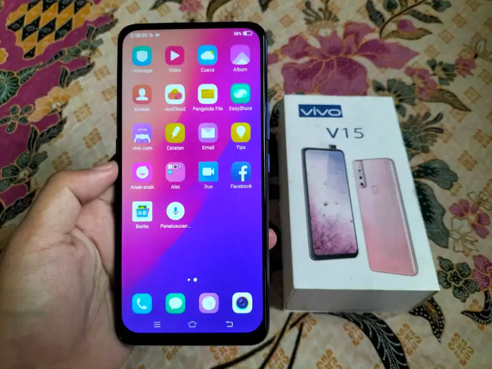 Jual VIVO V15 RAM 8GB/256GB 4G LTE Duos 6.53in Fingerprint face id, BU