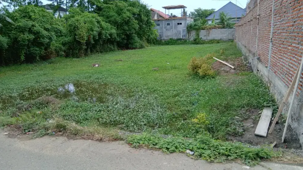 Tanah cantik di Menasah Krueng. pagar air