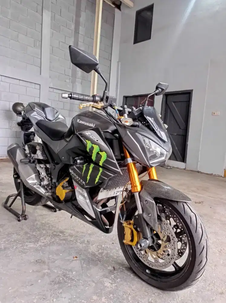 Moge Kawasaki Z250 FI 2 Silinder Abu Metalik Full Modif Delkevic USD