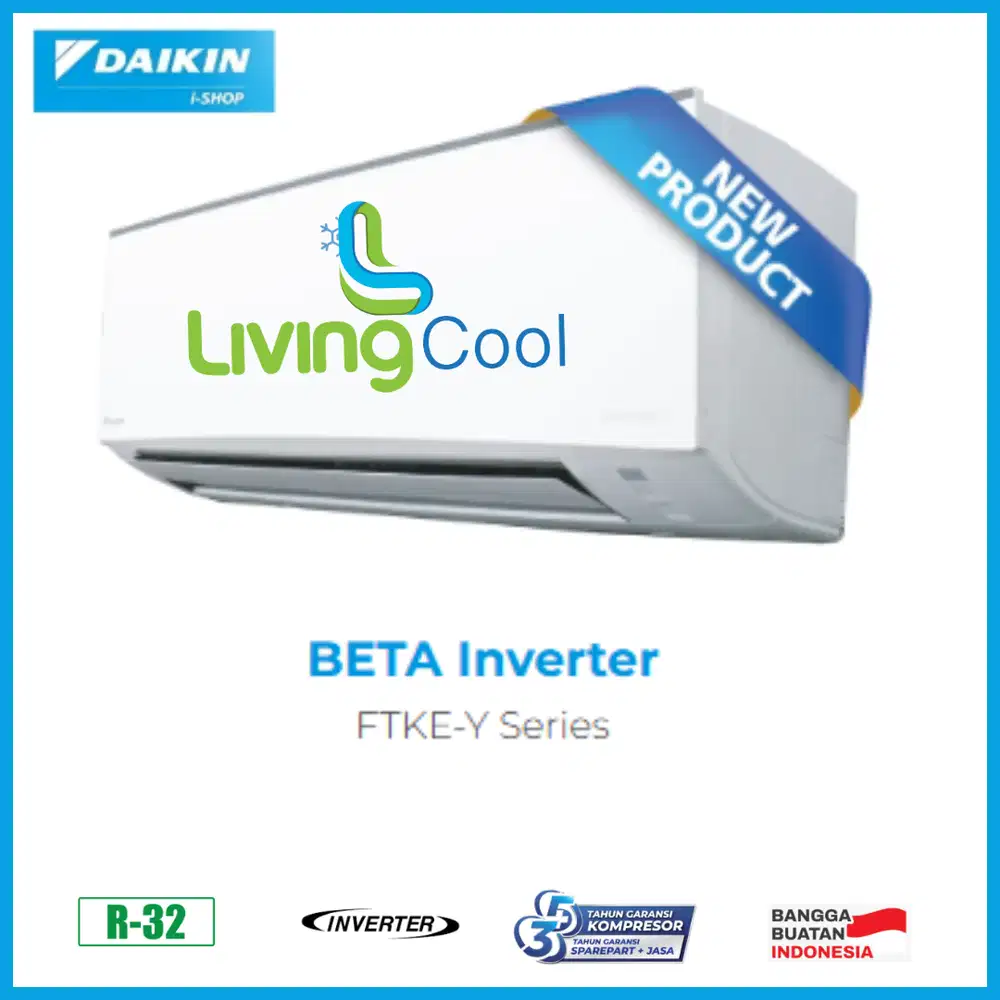 AC DAIKIN NUSANTARA 1/2 PK INVERTER BETA FTKE-15YV14 GARANSI
