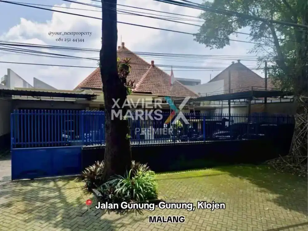 Rumah Vintage Di Poros Jalan Utama Daerah Gunung-Gunung, Klojen, Malang