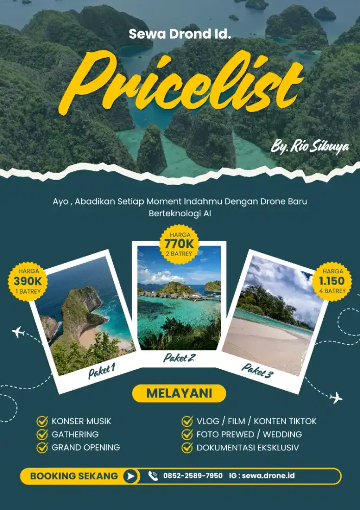 Jasa Sewa Drone DJI & Pilot Professional Cinematic Movie Jabodetabek