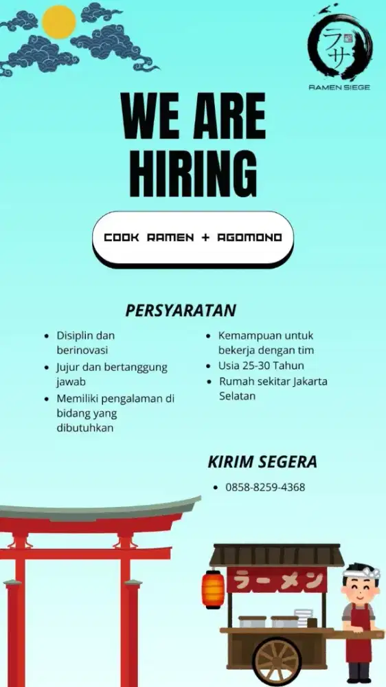 Loker ramen kaki 5