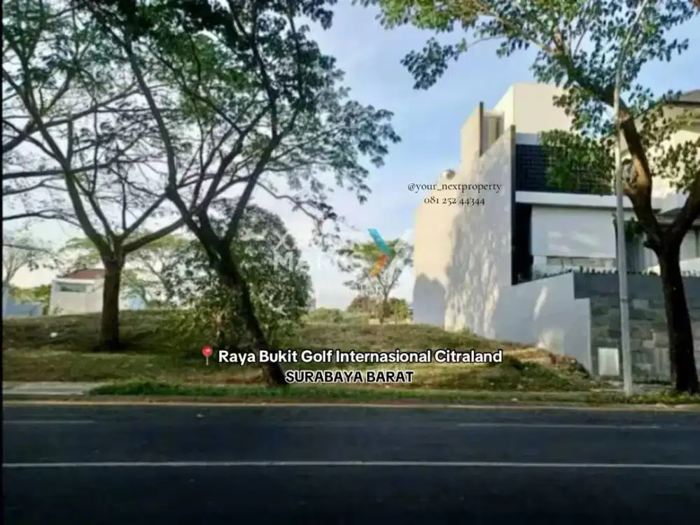 Tanah Kavling Premium Di Raya Bukit Golf Internasional Citraland, Surabaya Barat