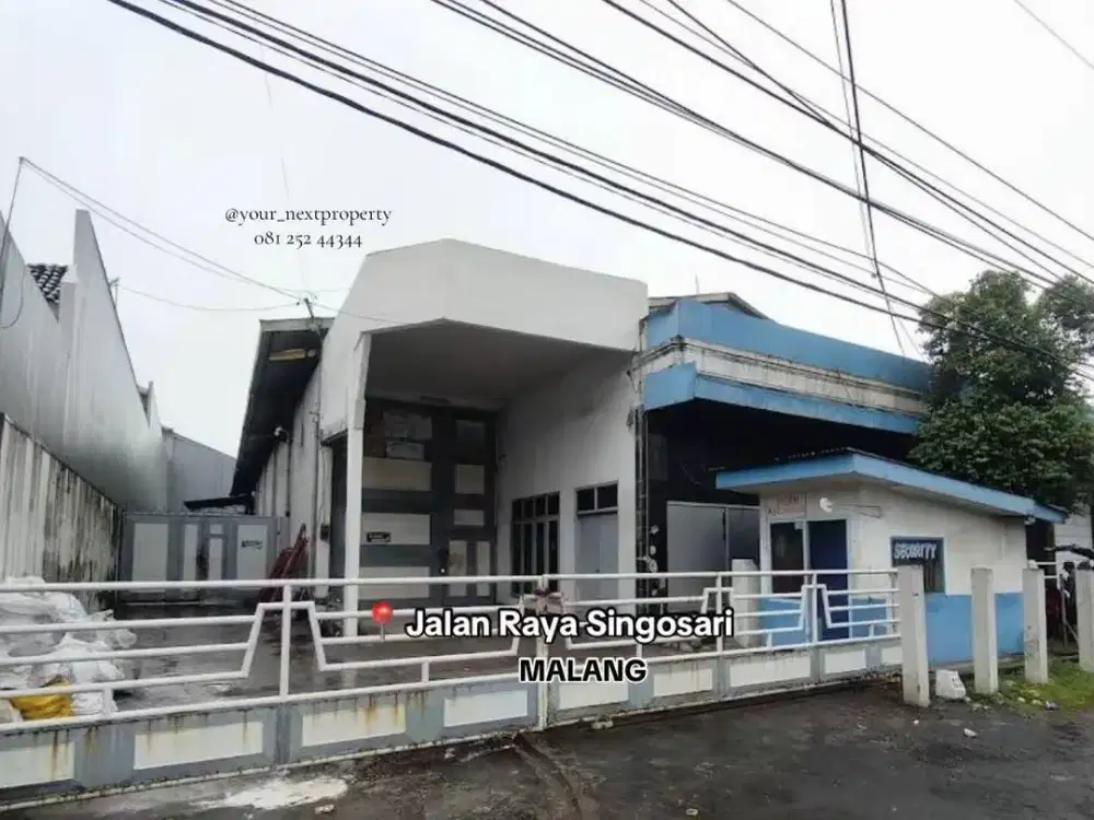 Lahan Bonus Gudang Lokasi Strategis Di Poros Jalan Raya Singosari Malang