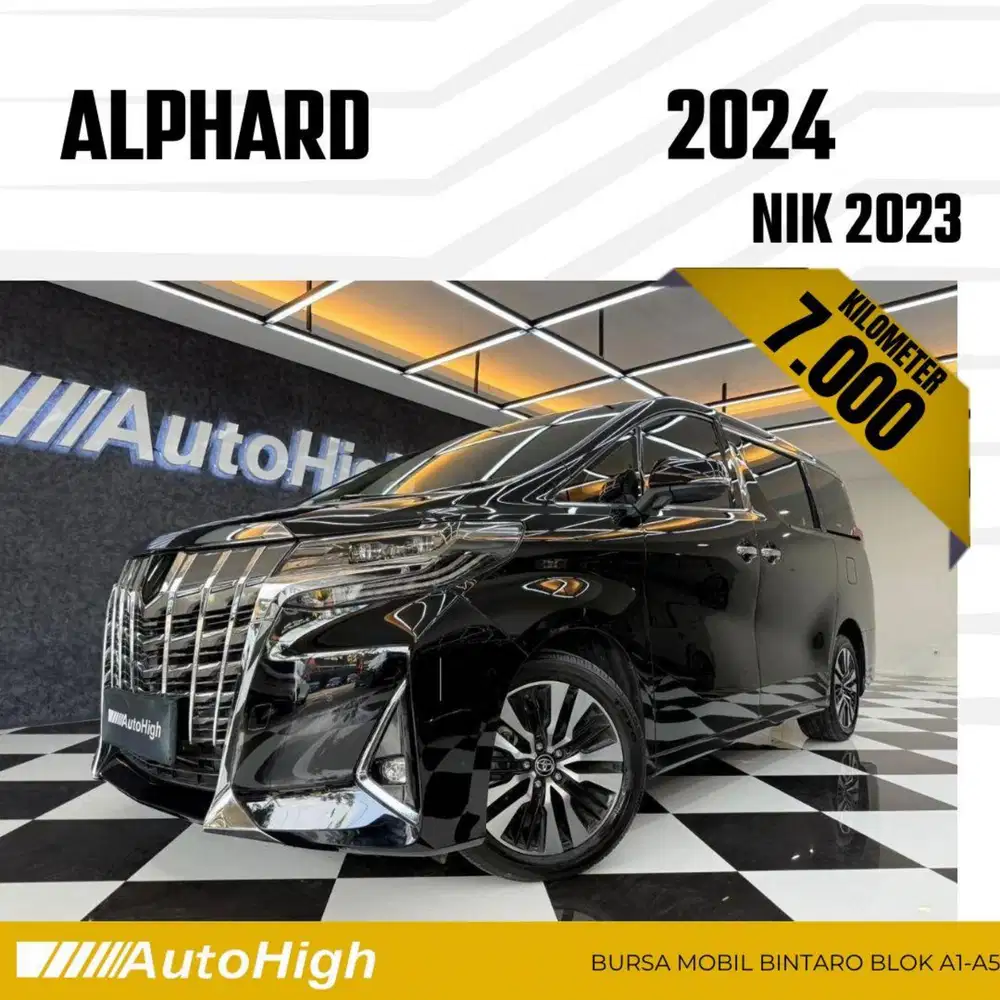 DP10% [Km7.000] Alphard G 2023 Black Reg 2022 #AUTOHIGH