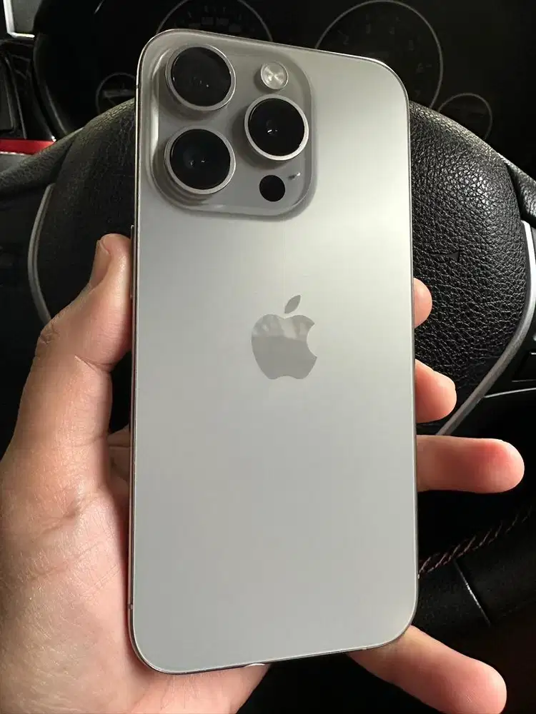 Iphone 15 Pro Natural Titanium 128 Gb Bea Cukai Like New