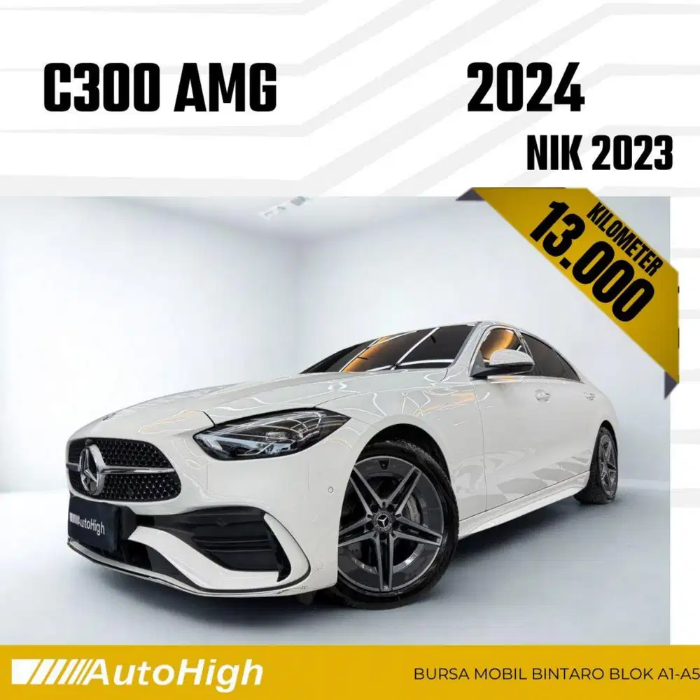 DP10% [Km13.000] C300 AMG 2023 White Reg 2024 #AUTOHIGH