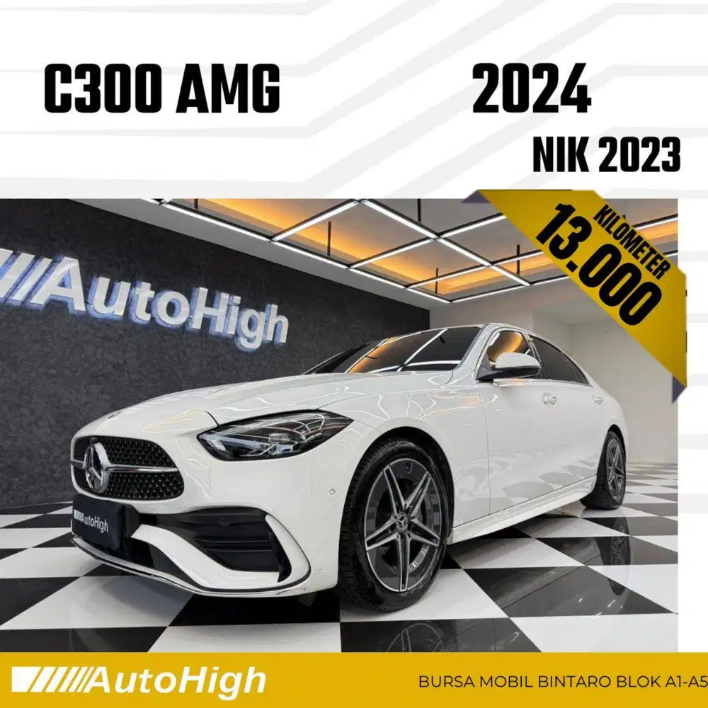 DP10% [Km13.000] C300 AMG 2023 White Reg 2022 #AUTOHIGH