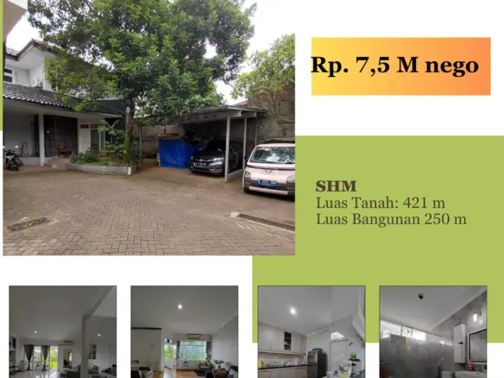Rumah SHM 421m di Cipete , Jakarta Selatan