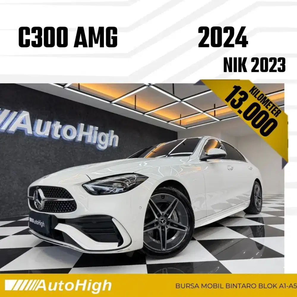DP10% [Km13.000] C300 AMG 2023 White Reg 2022 #AUTOHIGH