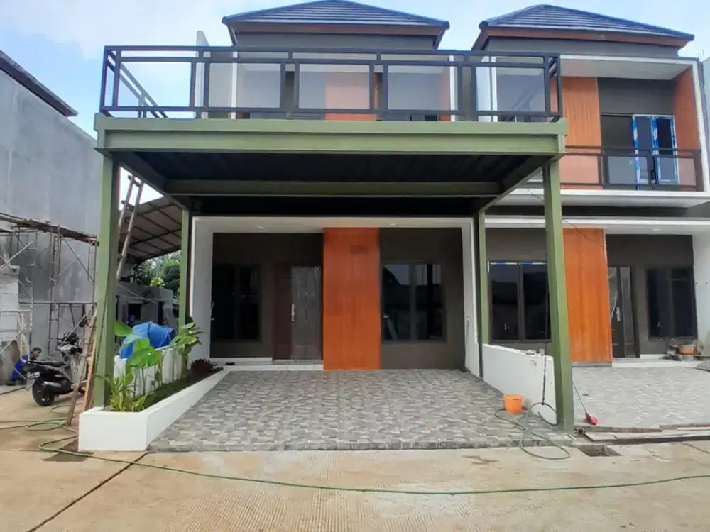 dijual rumah posisi huk di cluster amata residence jatiwarna